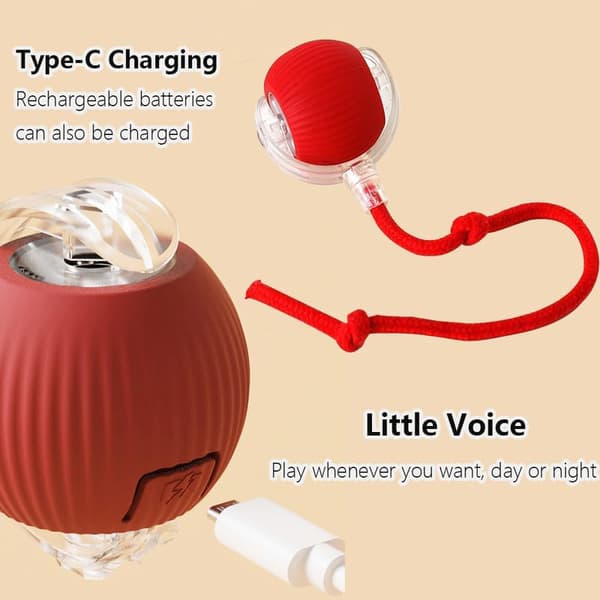 Interactive Cat Toy Ball / Toy for Cat – Electronic Cat Toy, Moving Ball, Automatic, 3 Modes grön