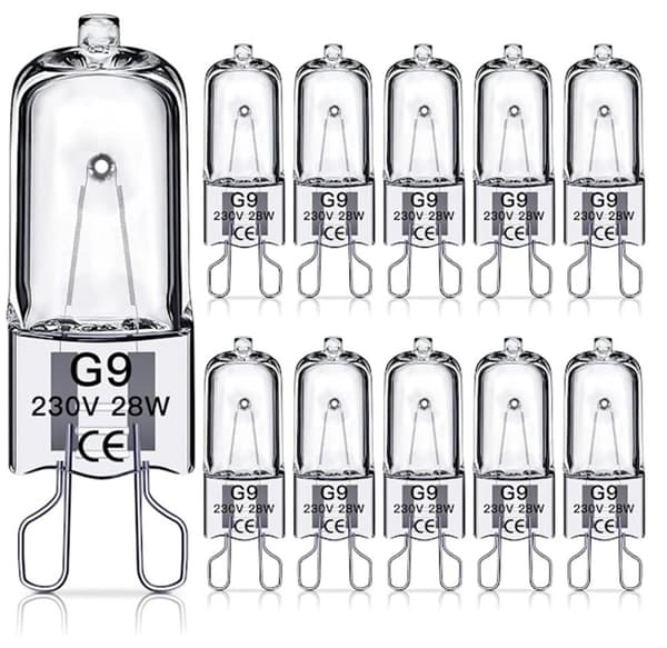 G9 Halogenlampor 28W,230V, 10-pack 28W 28W
