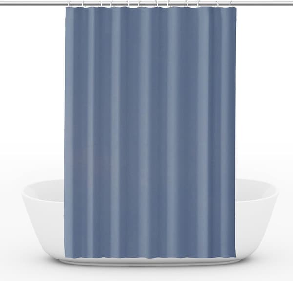 Vattentät Duscdraperi 180x180cm, snabbtorkande duscdraperi – Mögelresistent, för utomhusdusch och badrum Classic Blue