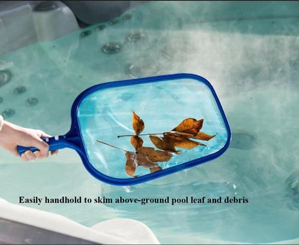 Poolnet til blade, blåt poolrensningsnet, poolskimmernet finmasket, poolnet - poolskimmernet til pool & spa