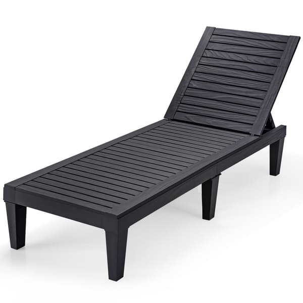 Utomhus schäslong med justerbart ryggstöd 190 cm