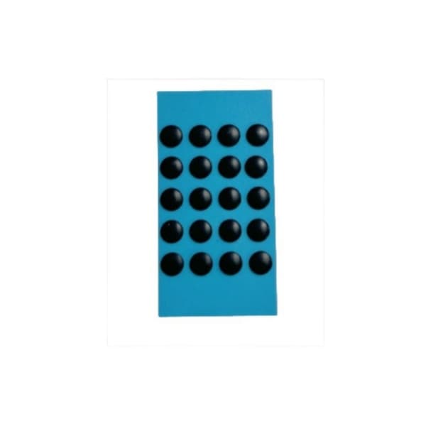 Erstatningsmusefødder kompatible med Logitech G Pro Wireless GPW2 og G102 - PTFE Ice Edition, 6mm, Sort, 20 stk/ark Sort
