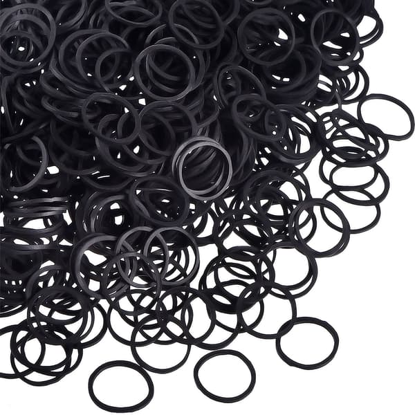 1000 Mini Gummiband Mjuka Elastiska Band för Barns Hårfläta