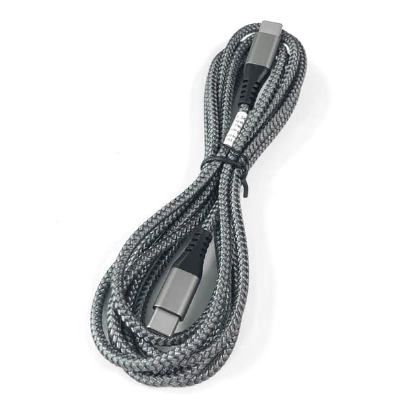 USB-C ladekabel 60 W hurtiglading, kompatibel med iPhone 15/Plus/Pro Max, Samsung Galaxy S24/S23/S22, Pixel 7 Pro Grå 2 m Grå 2 m Grey