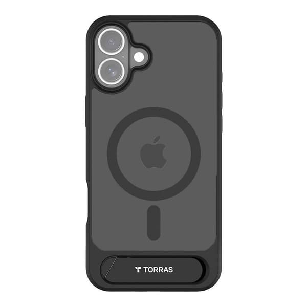 Torras Pstand -sarjan suojakuori iPhone 16:lle (musta)