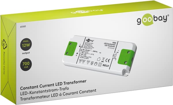 LED konstantströmsdrivdon 700 mA, 12 W, superplatt