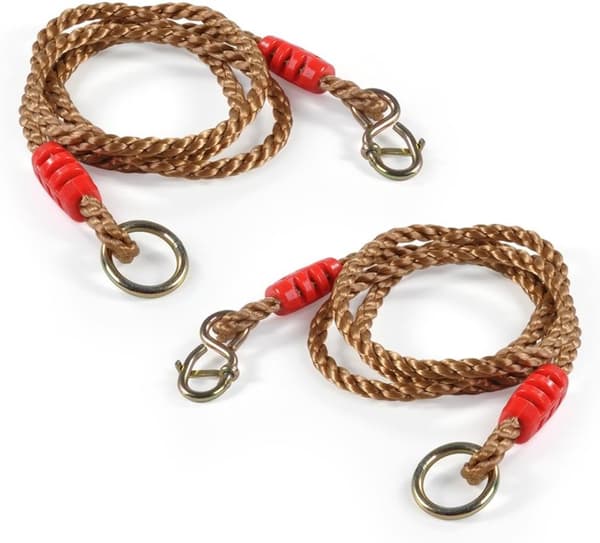 Två justerbara gungrep, robusta 1,8 meter höga rep för upphängning i träd