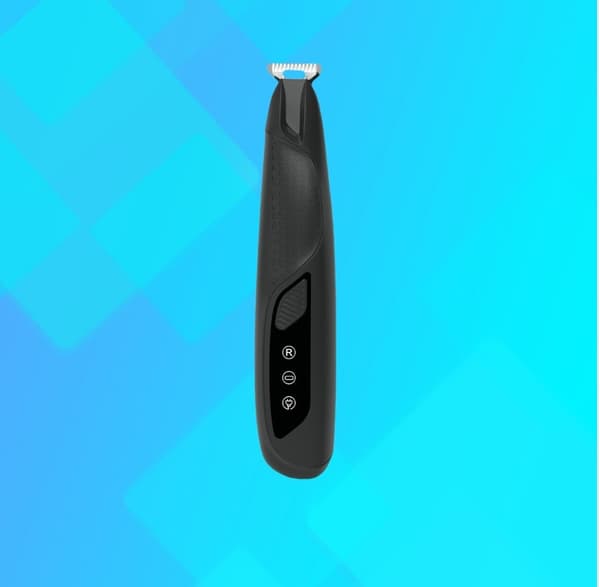 Professionel kæledyrspotehårstrimmer med LED-lys - Sikker og effektiv klipning til hunde og katte Sort Black