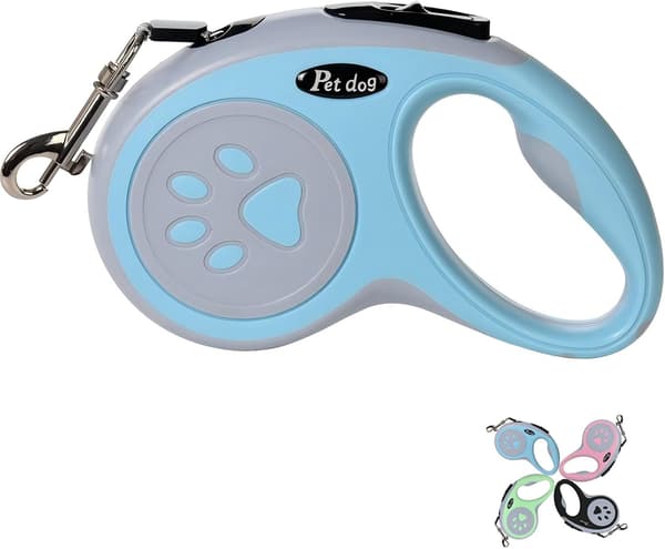5M infällbart hundkoppel för små och medelstora hundar, blått blue