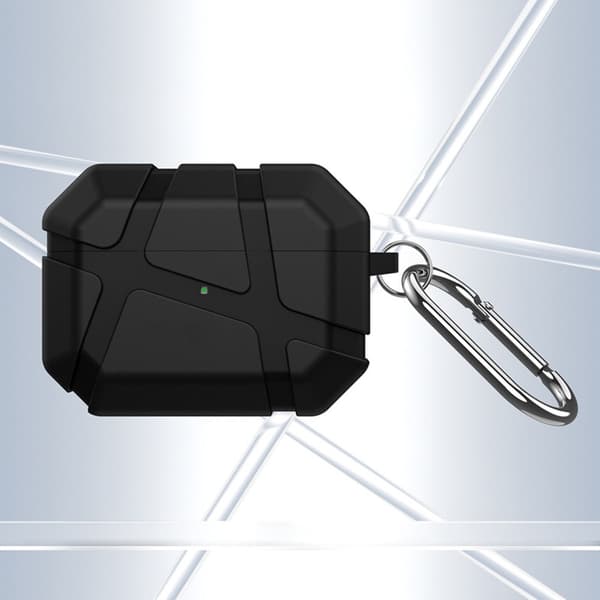 TPU skyddsfodral kompatibelt med AirPods 4 - Stötsäkert, dammtätt Bluetooth-hörlursfodral Svart Black