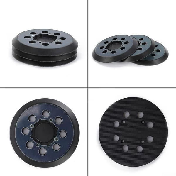 Sett med 3 8-hulls slipeputer for DWE6423 125mm eksentersliper, Blå