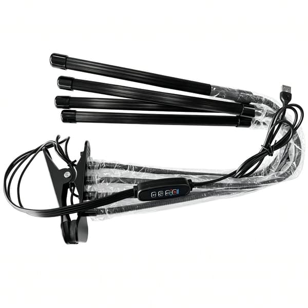 Växtlampa / växtbelysning med 4 flexibla LED-lysrör 2-pack