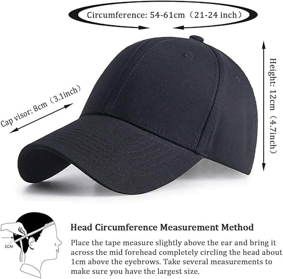 Herrars Enfärgade Snapback Basebollkeps - Klassisk 6-panel, Justerbar, med Solskydd