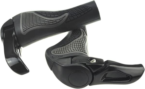 par universelle ergonomiske gummi styrgreb til mountainbikes (sort)