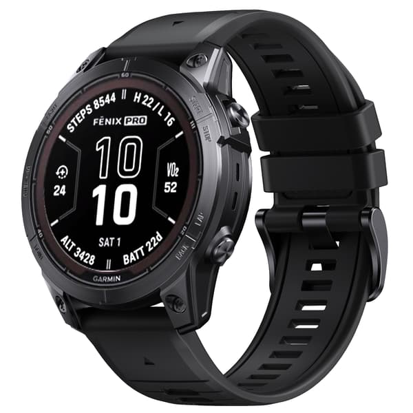 Tyylikäs pikakiinnitys Garmin Fenix 7X Pro Black -kellolle Black