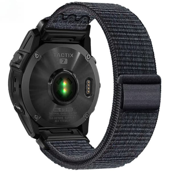 Garmin Fenix 5/6/7X Pro nylon borrelåsstropp - 22mm 26mm