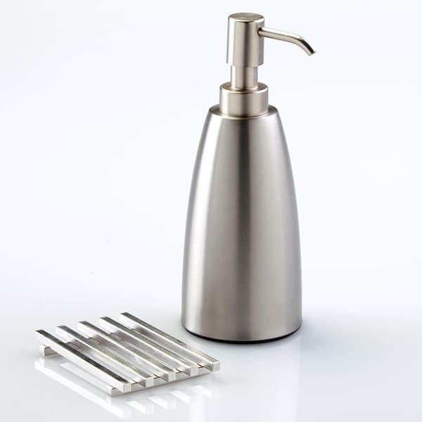 Såpeskål/Holder, Gitterdesign, Laget av rustfritt stål, Børstet rustfritt stål