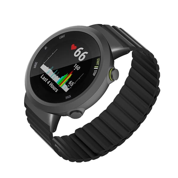 Silikone magnetisk urrem kompatibel med Garmin Forerunner 45/45S/Swim 2 - Flere farver sort Black