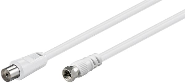 SAT/antenne adapterkabel (<70 dB), dobbelt skjermet