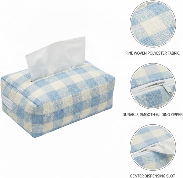 Bilens konsolvävnadslåda, polyestertygorganisatör för mittförvaringsfack, passar standardfack (1 st, blå, 19cm×14cm×8cm) blue