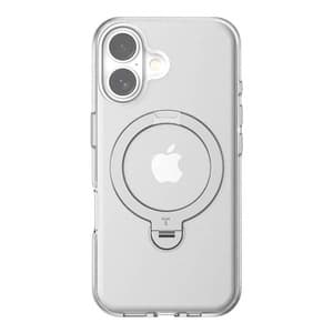 Torras Ostand Spin -suojakuori iPhone 16 Plus -puhelimelle (läpinäkyvä)