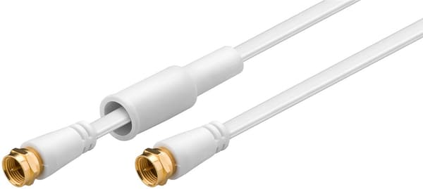 Fladt SAT-antennekabel (80 dB), dobbelt skærmet, vejrbestandigt