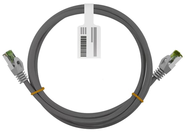 CAT 8.1 patchkabel, S/FTP (PiMF), grå