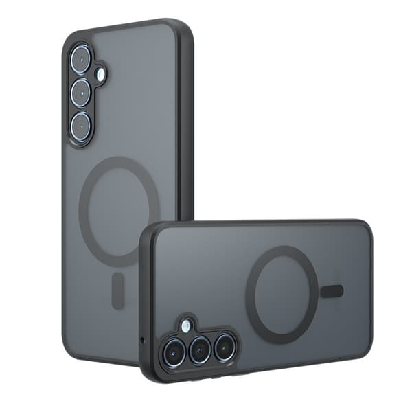 Matt Svart Magnetiskt Mobilskal för Samsung Galaxy A Series Modell 12