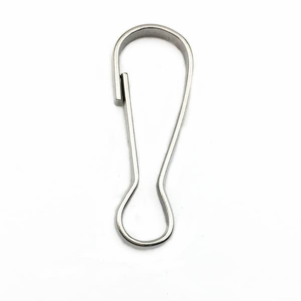 Små karbinhakar i rostfritt stål, 100-pack silver 30 mm silver