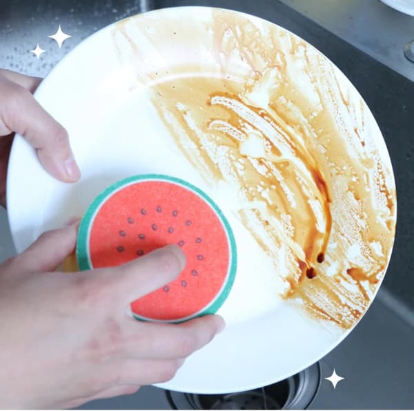 Diskmaskinssvamp, frukttrycksvamp, skursvamp, köksdiskduk (vattenmelon) Watermelon
