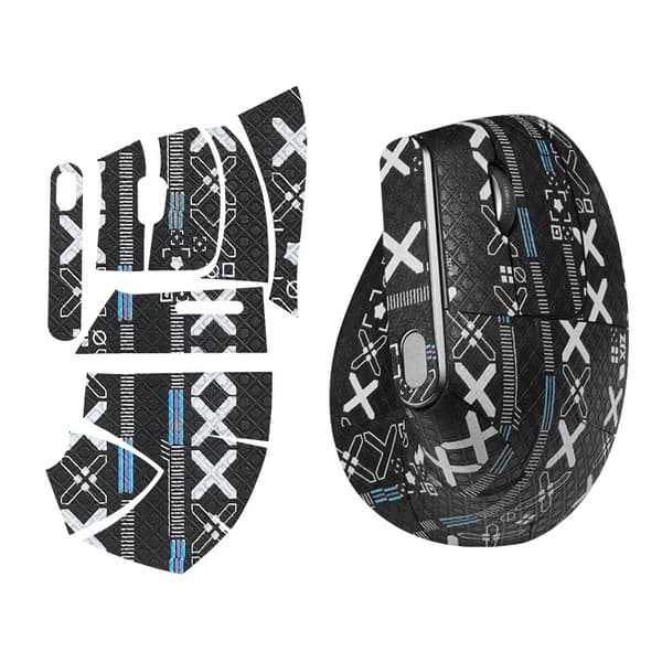 Förbättrade greppmusmattor för Logitech MX Vertical Svart Black
