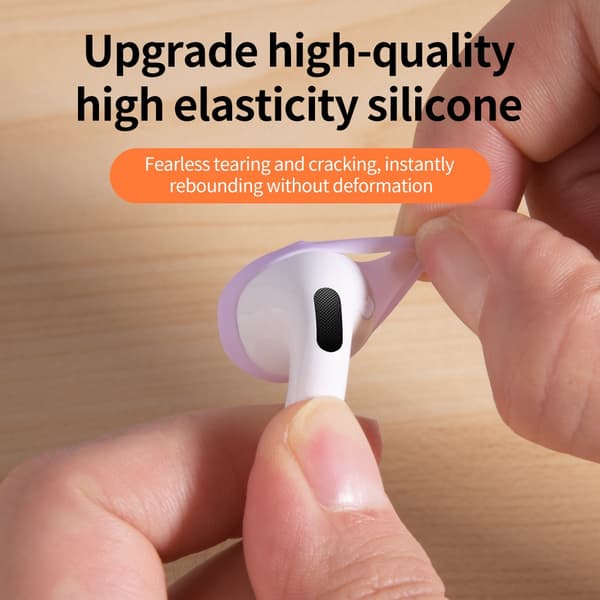 Airpods 4 Silikonørepropper - 2 par, transparente erstatningspropper for forbedret komfort og passform Blå Blue