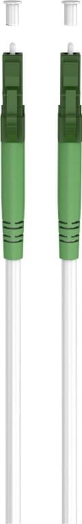 Fiberoptisk kabel (FTTH), Singlemode (OS2) Hvid, hvid (Simplex), 1 m