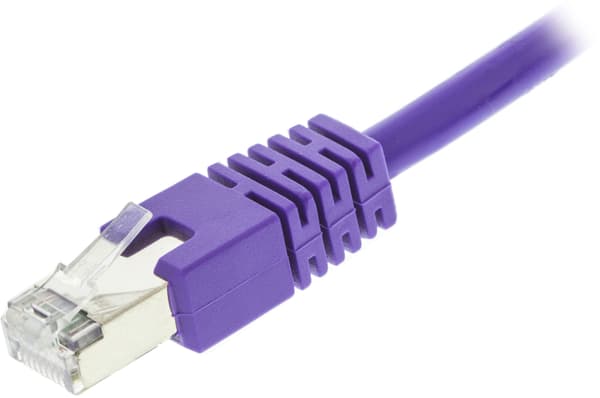 F/UTP Cat6 patchkabel, LSZH, 0,75m, lilla
