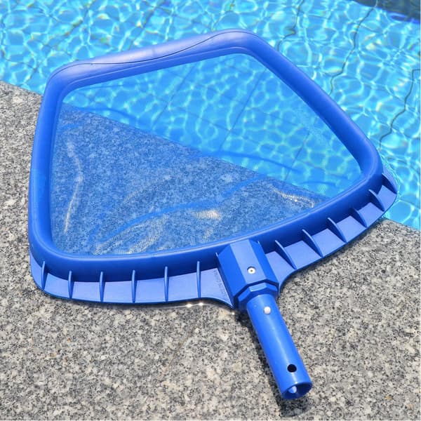 Pool skimmernet, kraftigt skimmernet, professionelt bladskimmernet (40 cm - Blå)