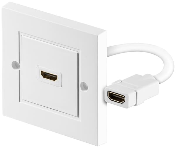 HDMI™ veggkontakt, gullbelagt