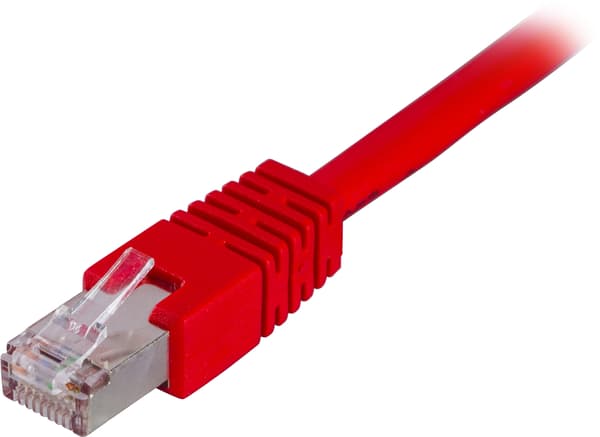 F/UTP Cat6 -verkkokaapeli, LSZH, 1 m, punainen