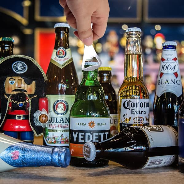 Oplukker, Bar Blade øloplukker, magnetisk proptrækker, bartenderoplukker (sæt med 6)