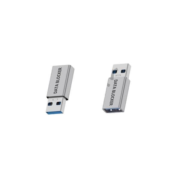 USB A hann til A hunn datablokker - Datatyveribeskyttelse (2-pakning)
