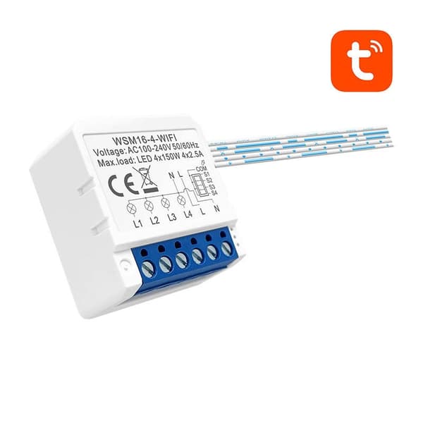 Smart Switch Modul WiFi Avatto WSM16-W4 TUYA