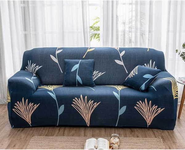 1-delt strækbar sofabetræk, sofabetræk elastisk stof med trykt mønster stol loveseat sofa sofabetræk (3-personers)