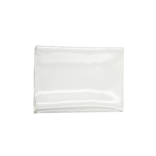 Polyester satengduk for fester, bryllup og arrangementer, flere farger tilgjengelig Hvit White