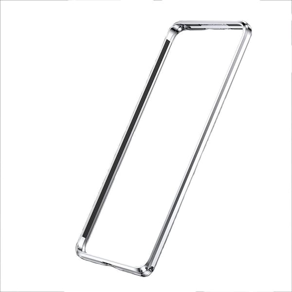 Støtfangerdeksel i aluminiumslegering for iPhone 15 Sølv Silver