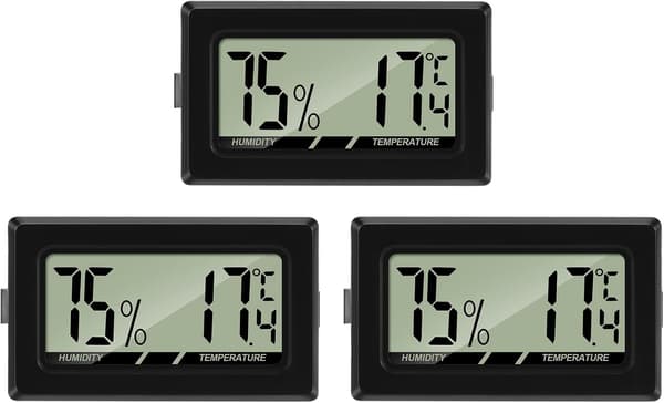 LCD digital termometer-hygrometer för växthus, bil, hem, kontor (set om 3)
