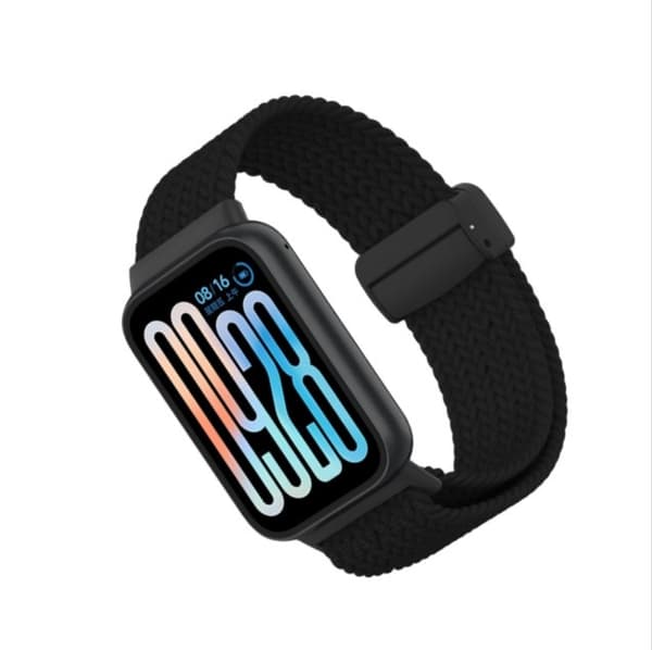 Nylonranneke Xiaomi Mi Band 9 Pro/8 Pro, Redmi Watch 5 -musta