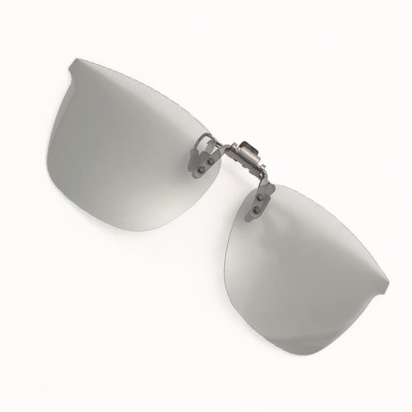Polariserte clip-on solbriller grå Grey