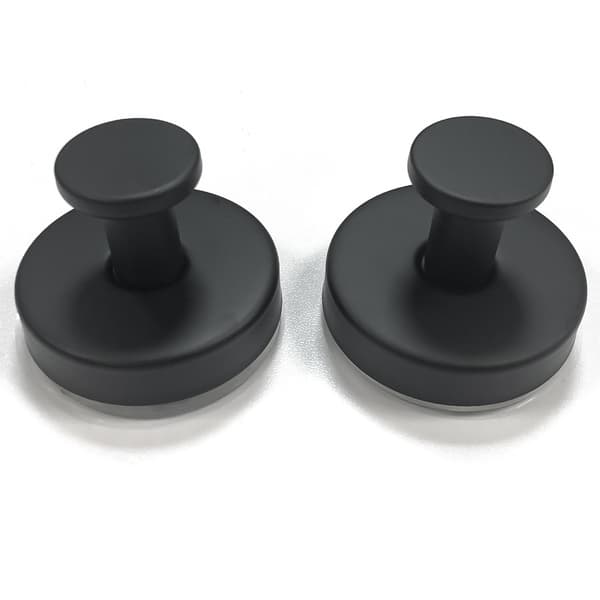 Imukuppikoukut, 2 kpl musta Black