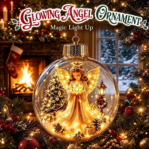 Juletrepynt lysende julefortelling-ornament kuler, B Fy-CJF05297 B