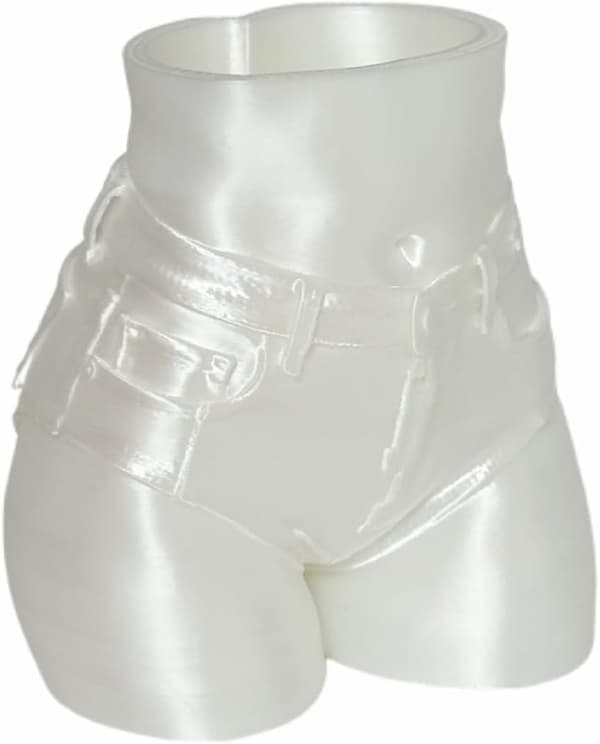 Trykt pennholder, nyhetsshortskopp, kompakt skrivebordsorganisering for studiebord, leserom (silkwhite) A