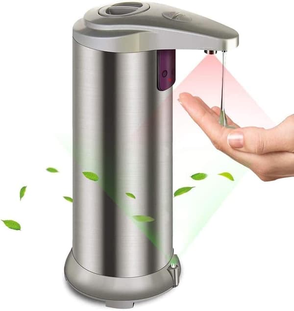 Berøringsfri Automatisk Flydende Sæbedispenser Håndsæbedispenser med Infrarød Bevægelsessensor, Output Kontrolkontakter